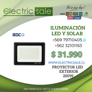 Proyector Led 200W luz fría