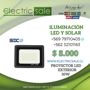 Proyector Led 50W luz fría